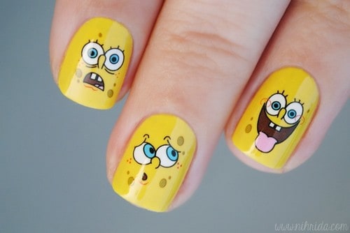 Detail Spongebob Nails Design Nomer 46