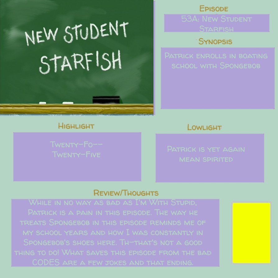 Detail Spongebob New Student Starfish Nomer 49