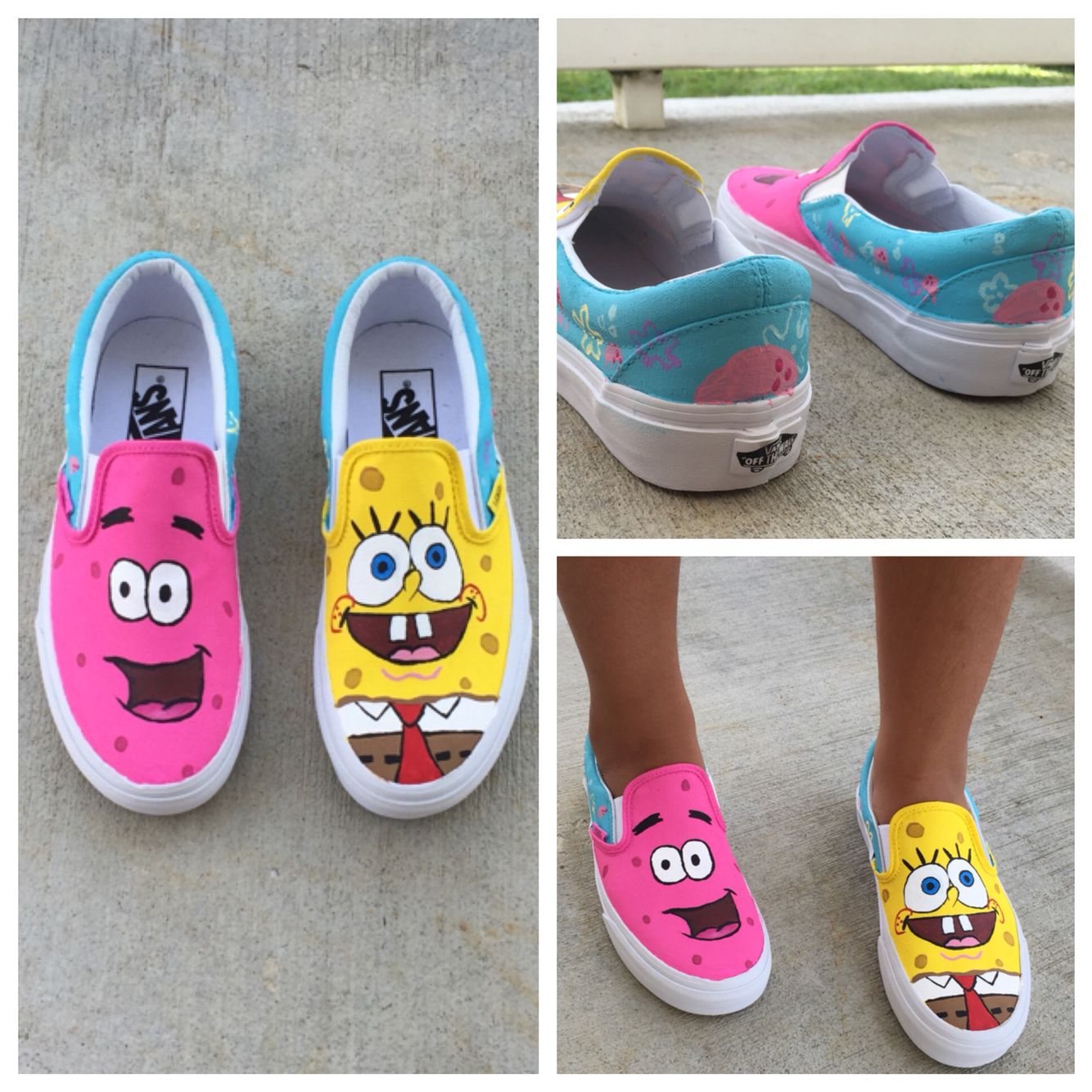 Detail Spongebob Painted Vans Nomer 2