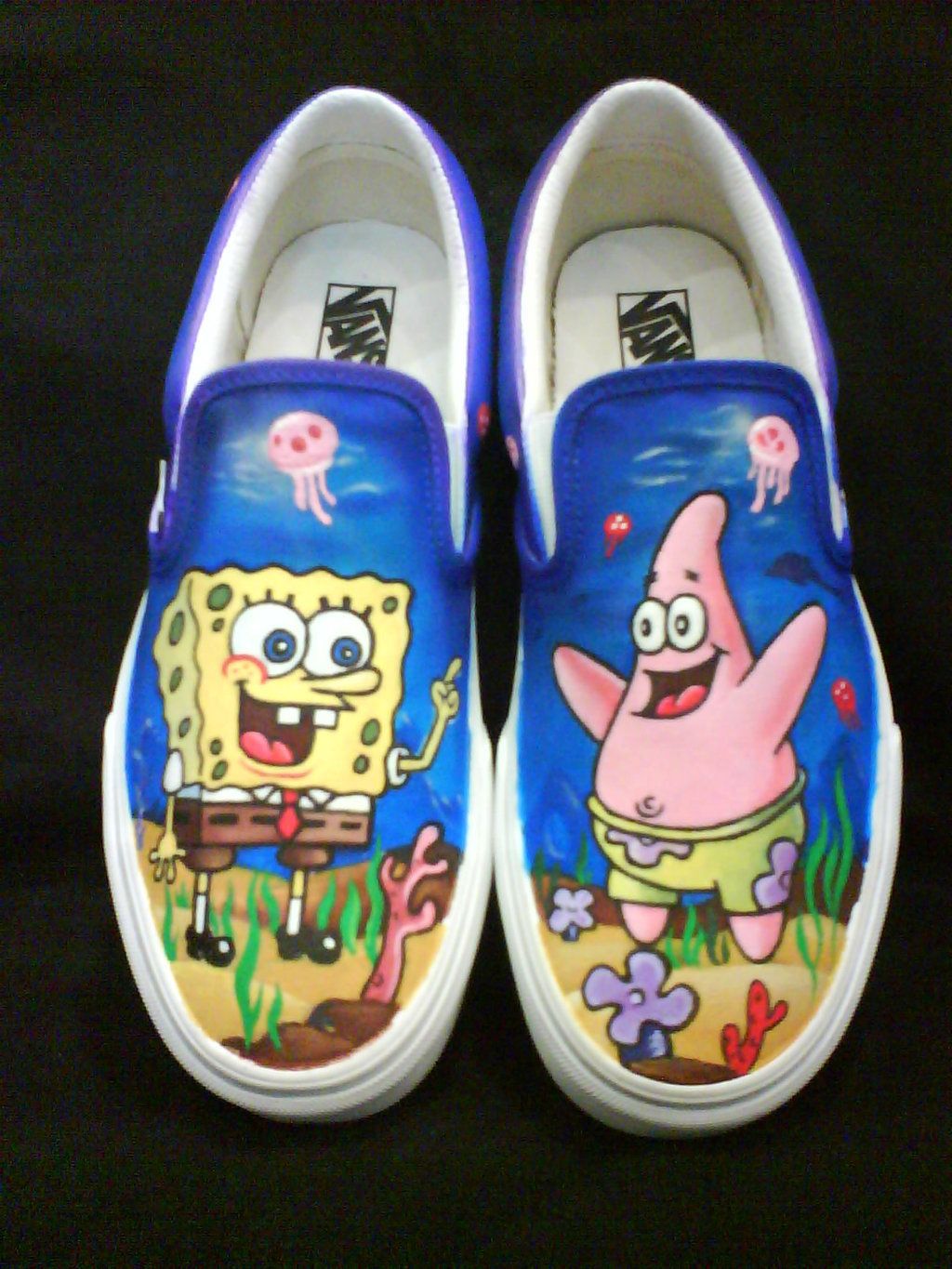 Detail Spongebob Painted Vans Nomer 20