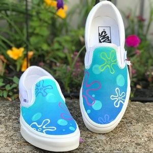 Detail Spongebob Painted Vans Nomer 38