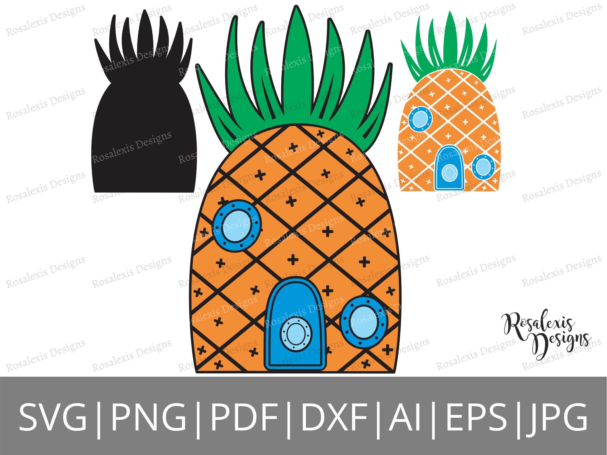 Detail Spongebob Pineapple Clipart Nomer 34