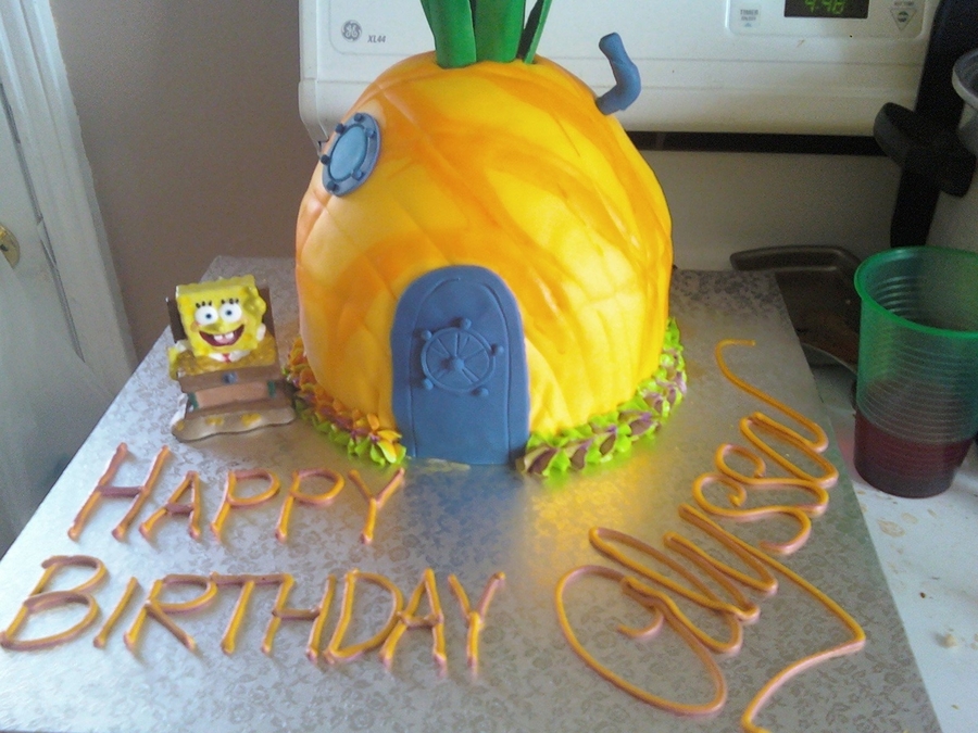Detail Spongebob Pineapple House Cake Nomer 12
