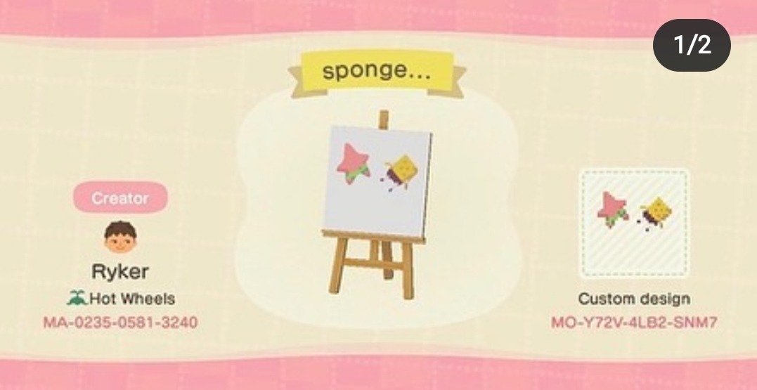 Detail Spongebob Qr Code Animal Crossing Nomer 34