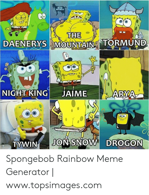 Detail Spongebob Rainbow Meme Generator Nomer 10
