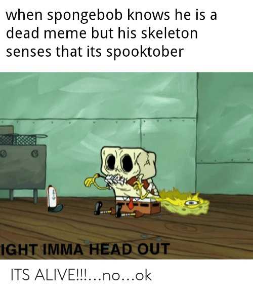 Detail Spongebob Skeleton Meme Nomer 23