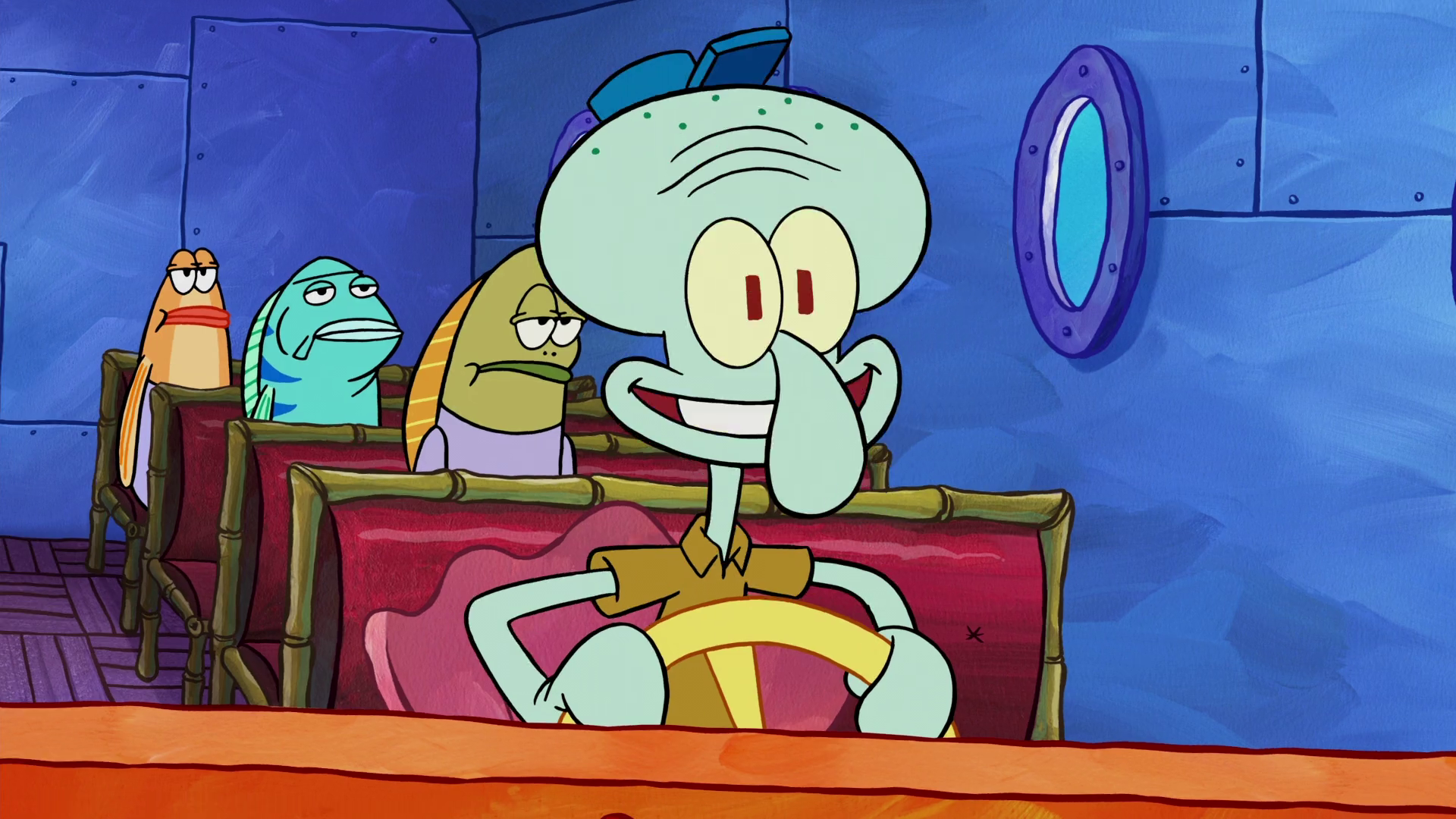 Detail Spongebob Squid On A Bus Nomer 2