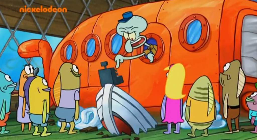 Detail Spongebob Squid On A Bus Nomer 12