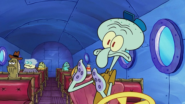 Detail Spongebob Squid On A Bus Nomer 50