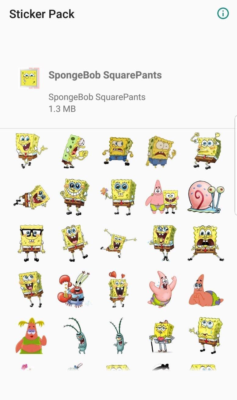 Detail Spongebob Stickers Whatsapp Nomer 18