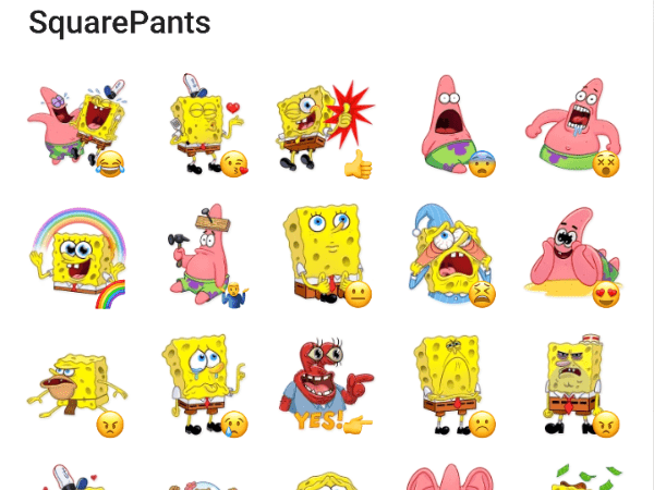 Detail Spongebob Stickers Whatsapp Nomer 40