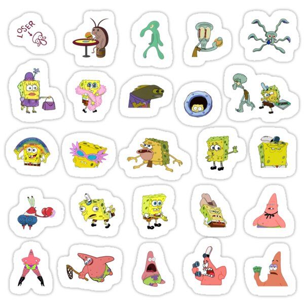 Detail Spongebob Stickers Whatsapp Nomer 51