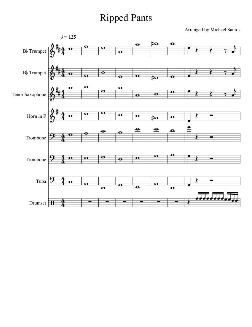 Detail Spongebob Trumpet Sheet Music Nomer 18