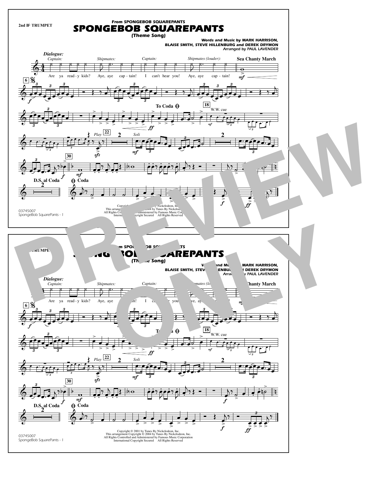 Detail Spongebob Trumpet Sheet Music Nomer 30