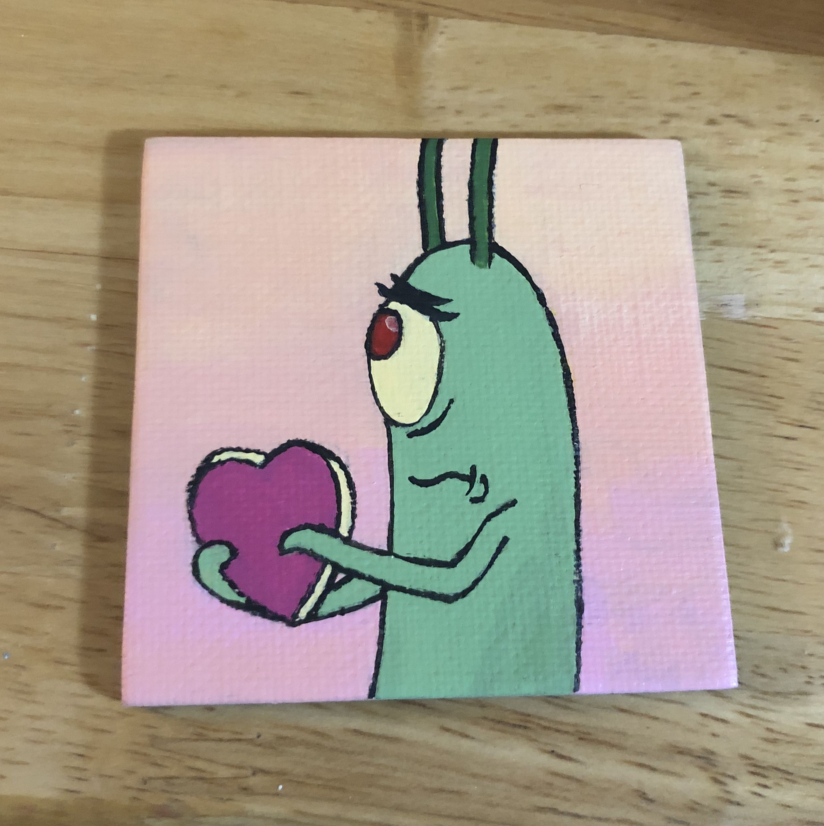 Detail Spongebob Valentines Day Painting Nomer 3