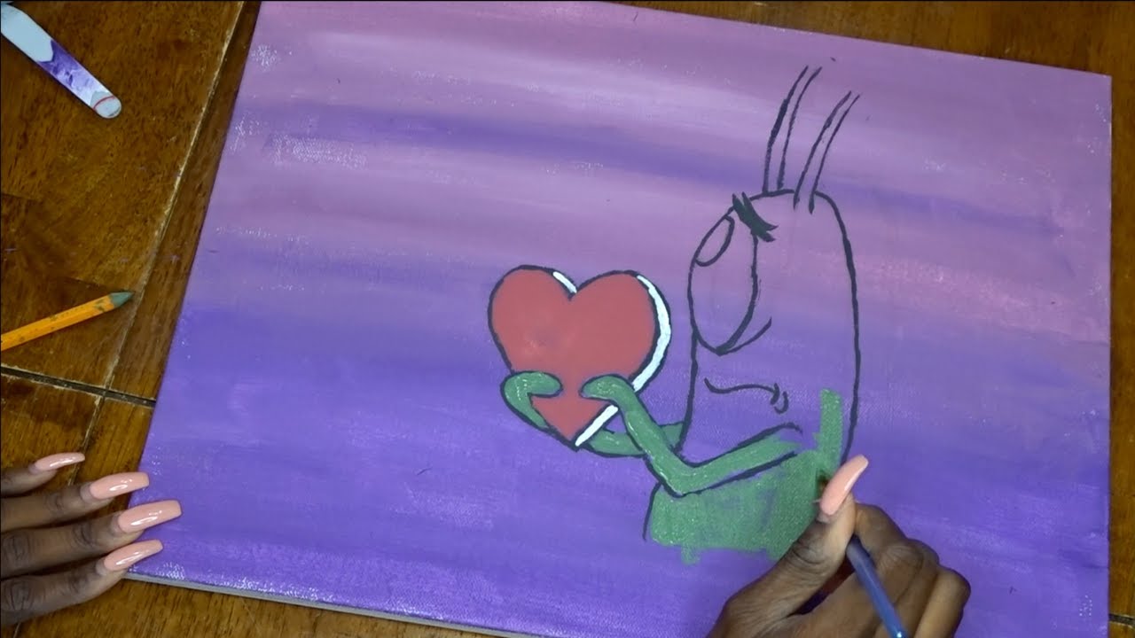 Detail Spongebob Valentines Day Painting Nomer 40