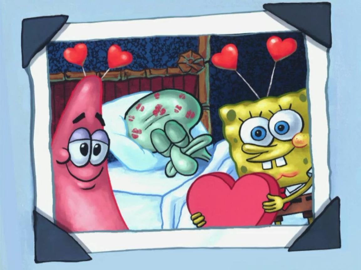 Detail Spongebob Valentines Day Painting Nomer 6