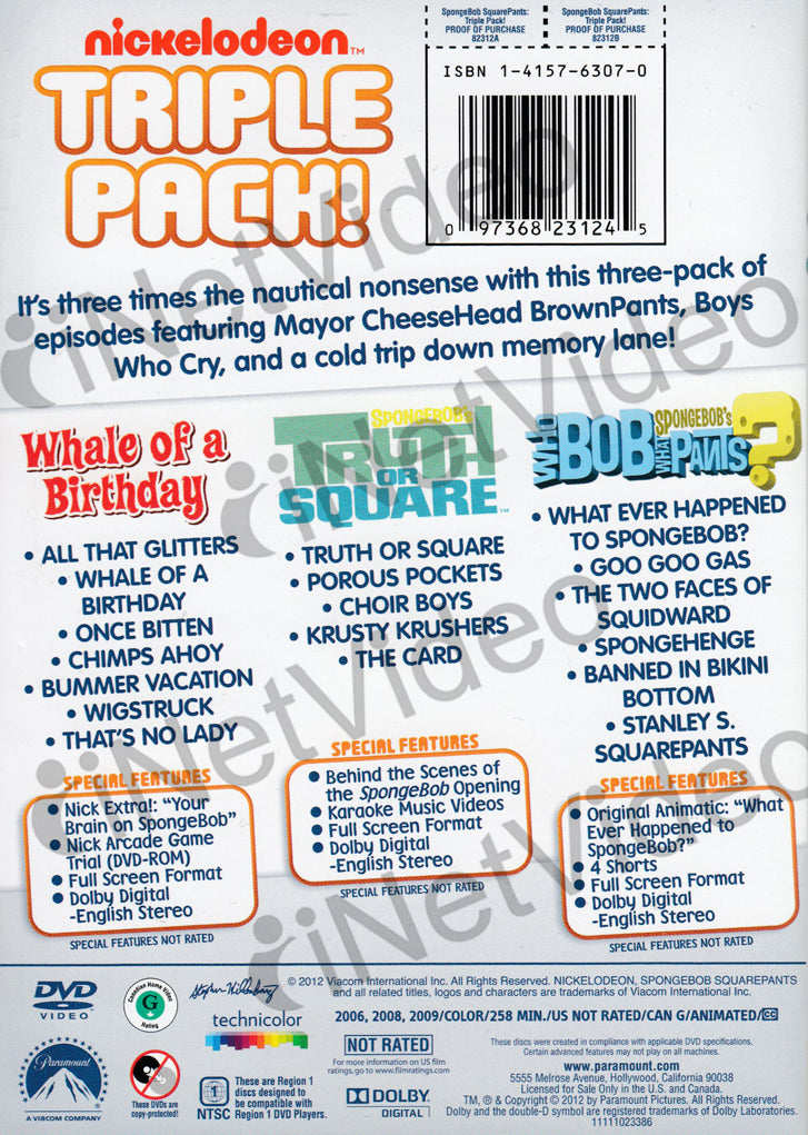 Detail Spongebob Whale Of A Birthday Dvd Nomer 24