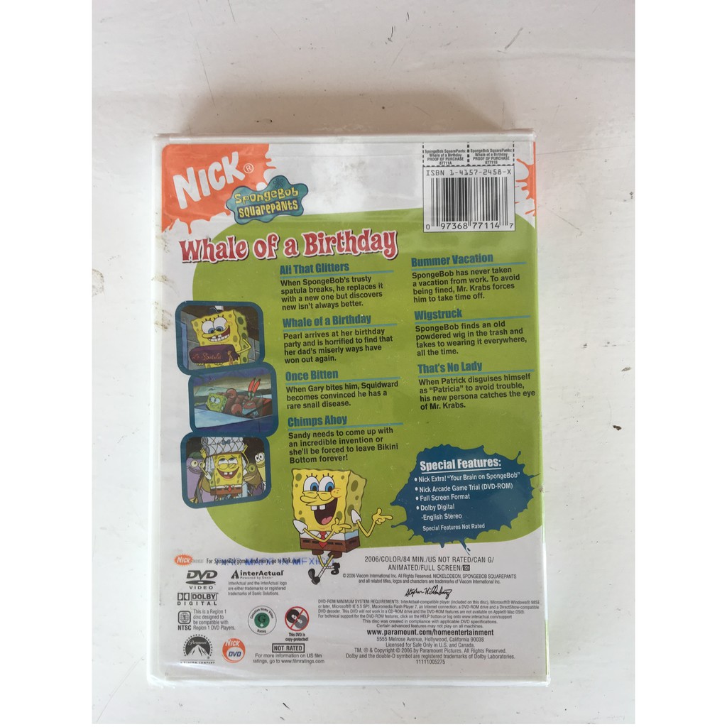 Detail Spongebob Whale Of A Birthday Dvd Nomer 45