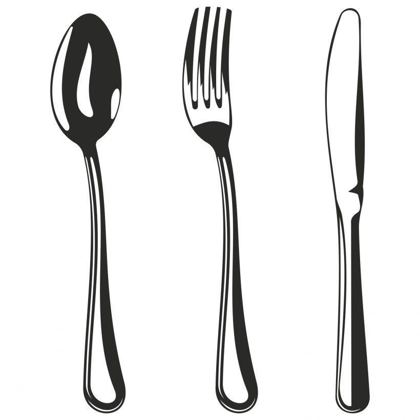Detail Spoon And Fork Clipart Nomer 15