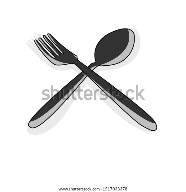 Detail Spoon And Fork Clipart Nomer 37