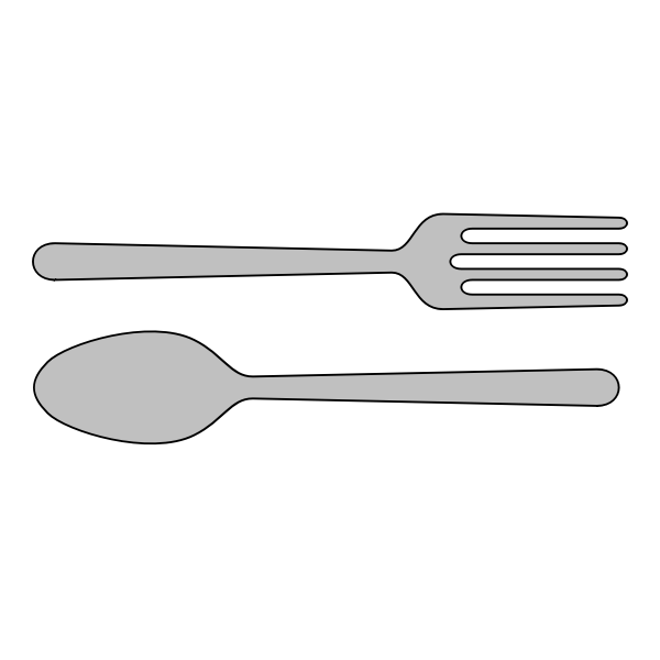 Detail Spoon And Fork Clipart Nomer 39