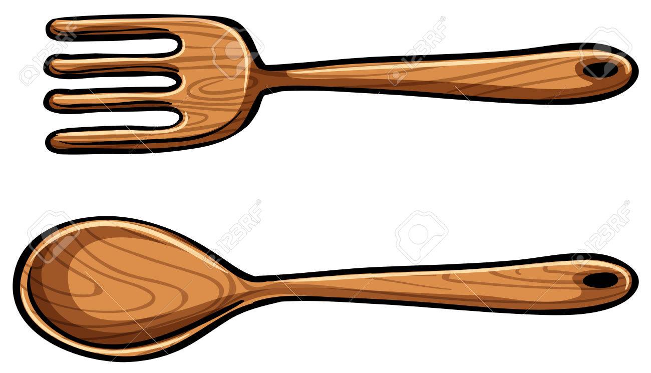 Detail Spoon And Fork Clipart Nomer 53