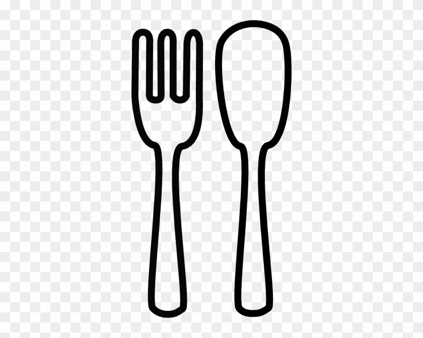 Detail Spoon And Fork Clipart Black And White Nomer 3