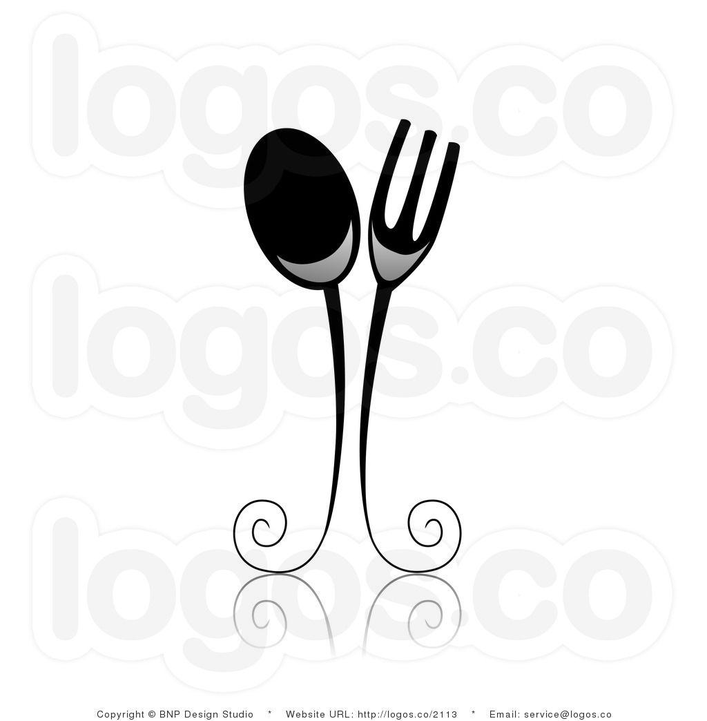Detail Spoon And Fork Clipart Black And White Nomer 26