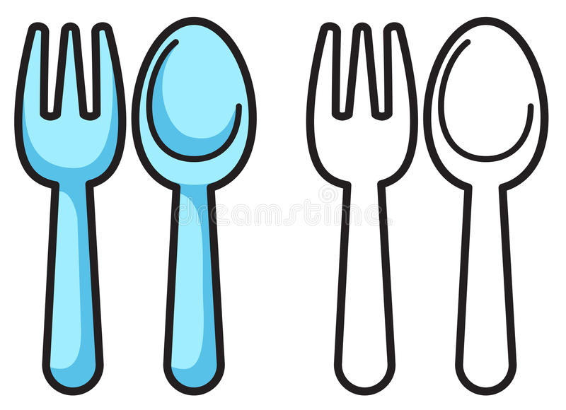 Detail Spoon And Fork Clipart Black And White Nomer 9