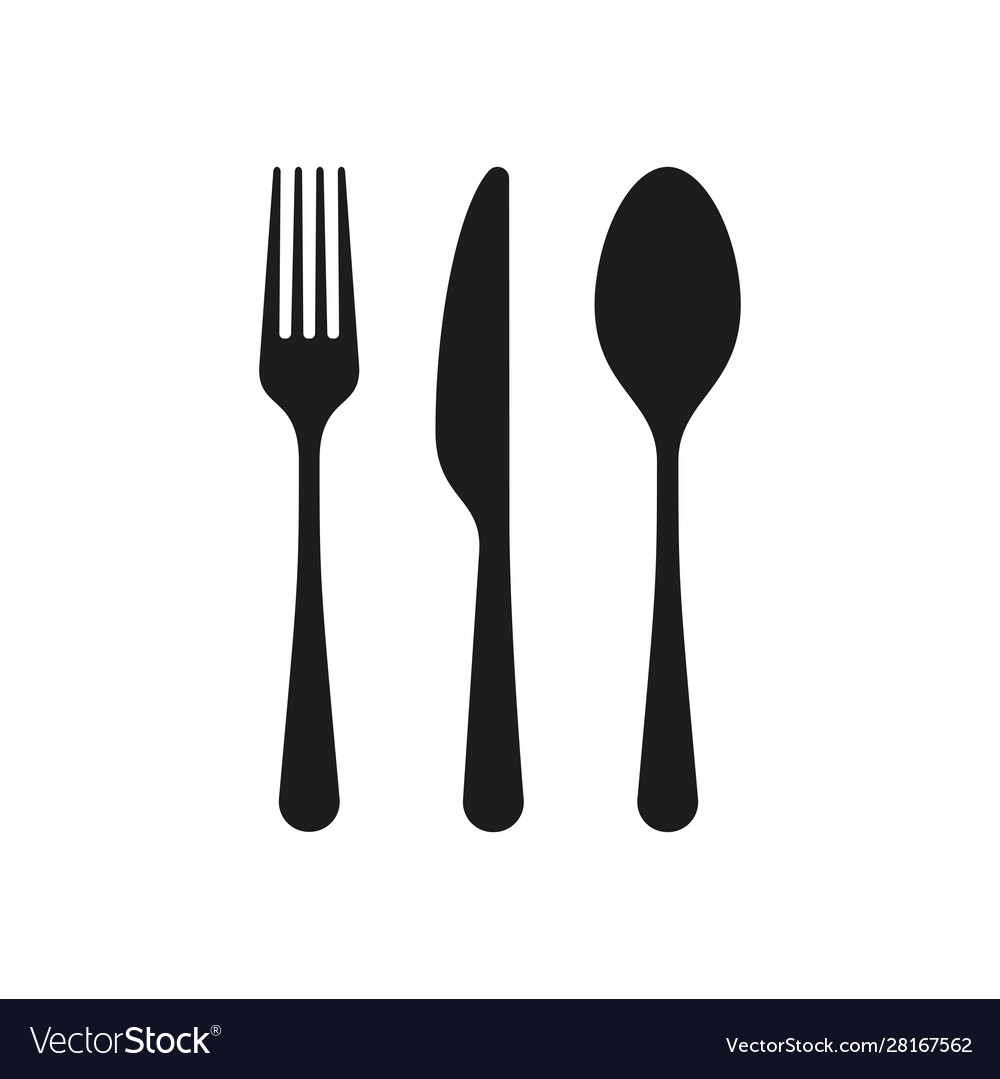 Spoon And Fork Silhouette - KibrisPDR