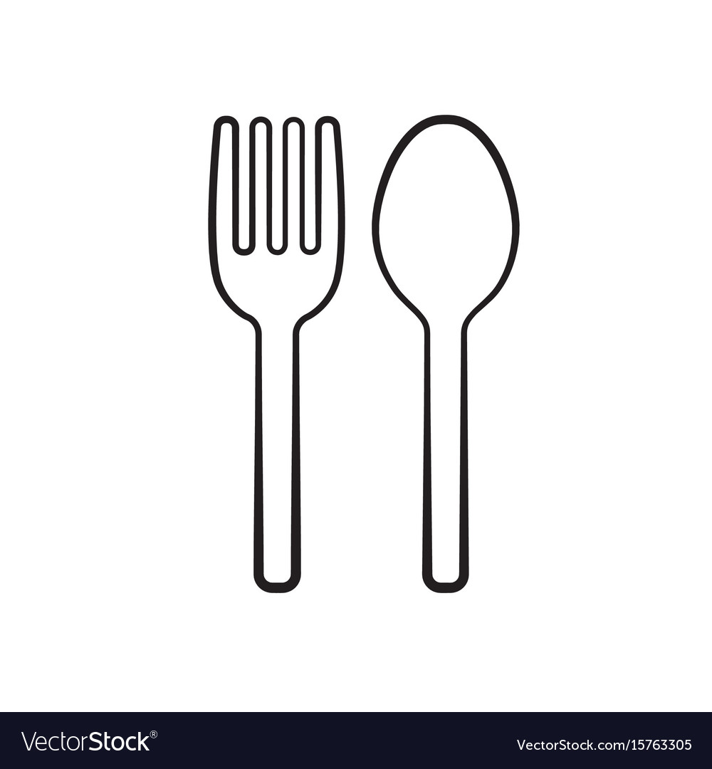 Detail Spoon And Fork Silhouette Nomer 9