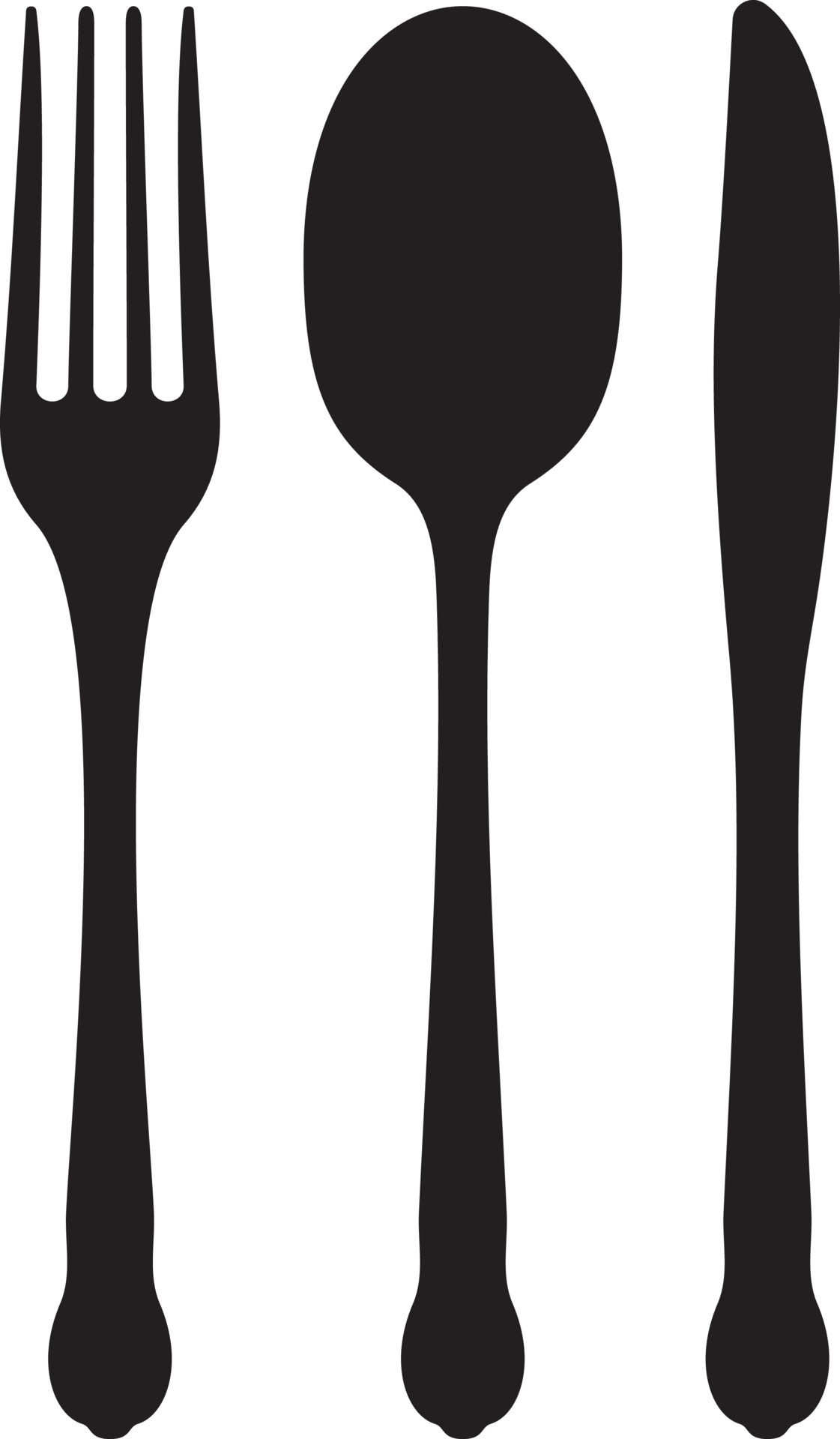 Detail Spoon And Fork Silhouette Nomer 31