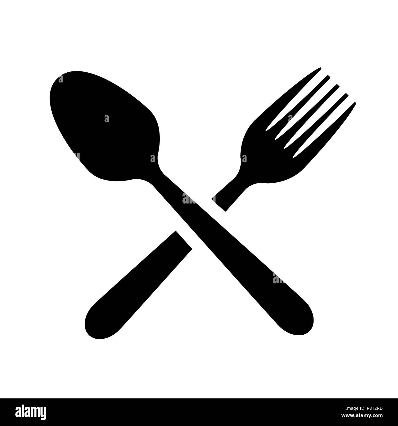 Detail Spoon And Fork Silhouette Nomer 5