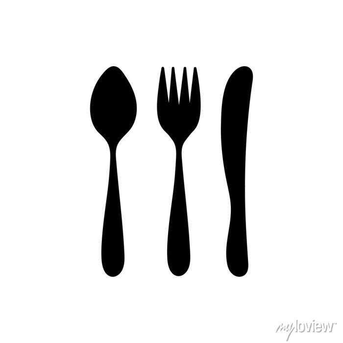 Detail Spoon And Fork Silhouette Nomer 43