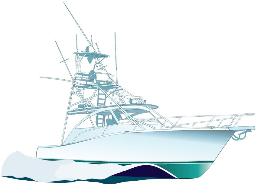 Detail Sport Fishing Boat Clipart Nomer 3