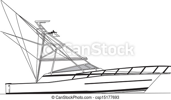 Detail Sport Fishing Boat Clipart Nomer 22