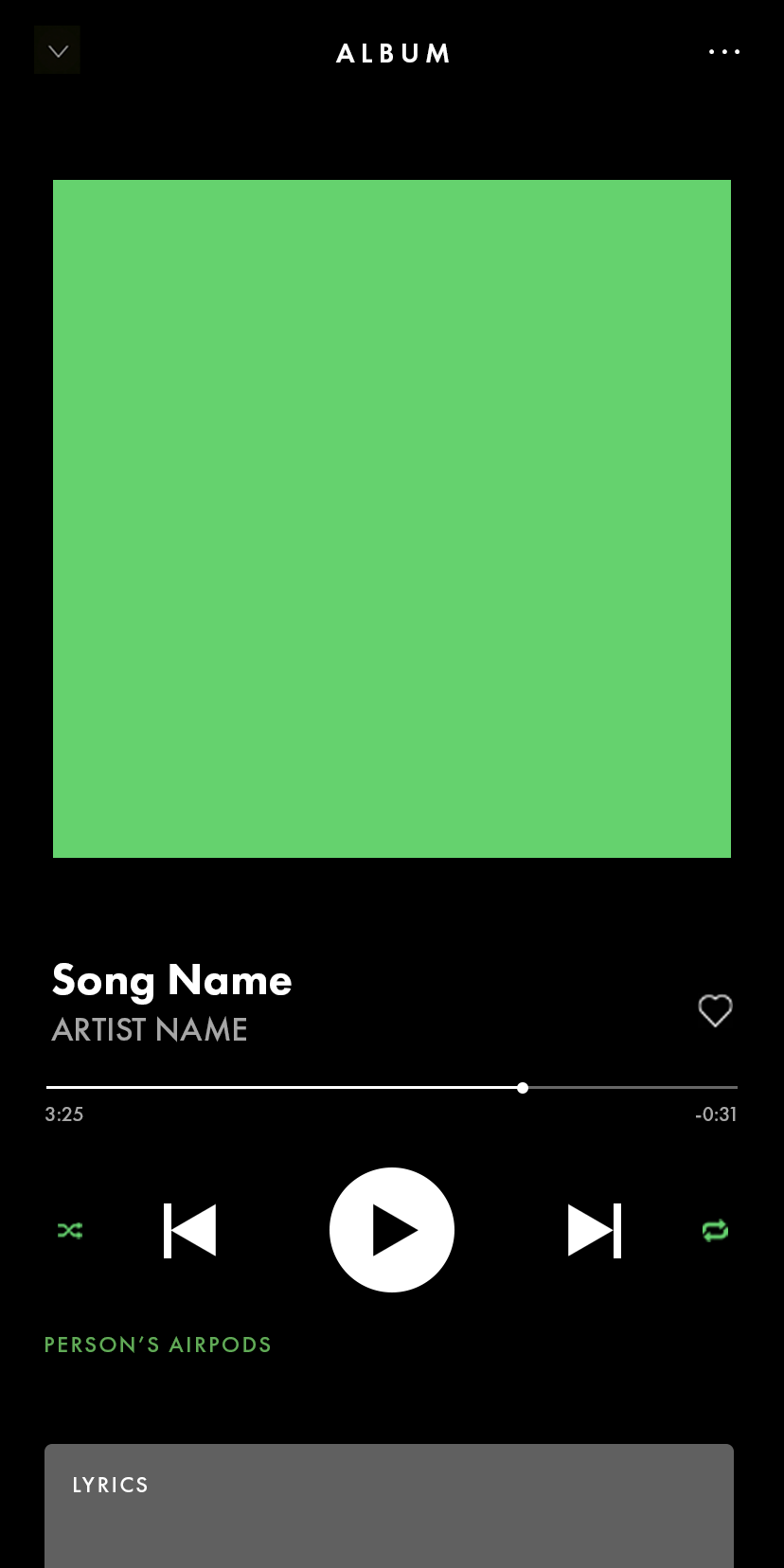 Spotify Template Png 56 Koleksi Gambar