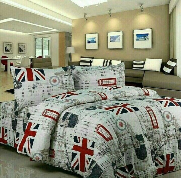 Detail Sprei Bendera Inggris Nomer 30