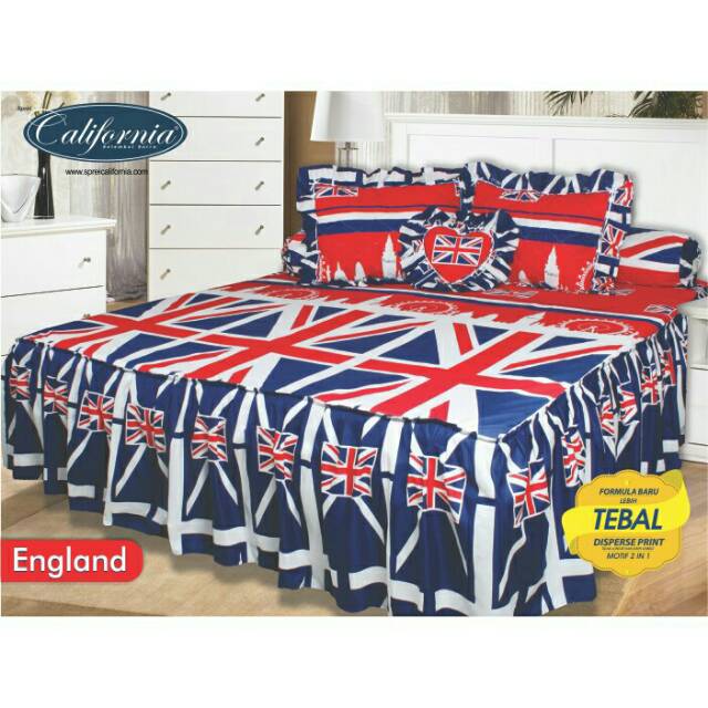 Detail Sprei Bendera Inggris Nomer 38