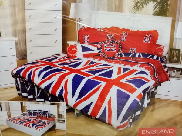 Detail Sprei Bendera Inggris Nomer 43