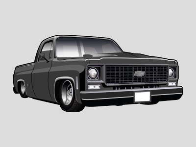 Detail Square Body Chevy Truck Clipart Nomer 13