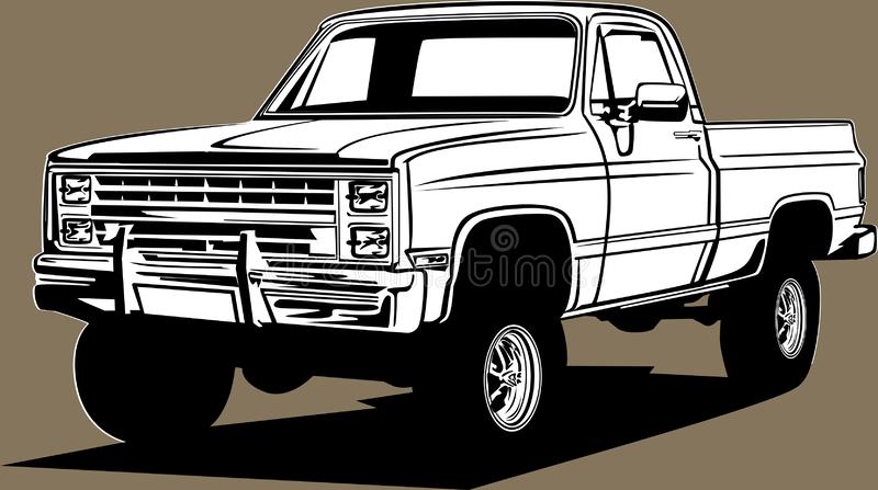 Detail Square Body Chevy Truck Clipart Nomer 2