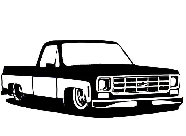 Detail Square Body Chevy Truck Clipart Nomer 18