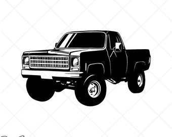 Detail Square Body Chevy Truck Clipart Nomer 3