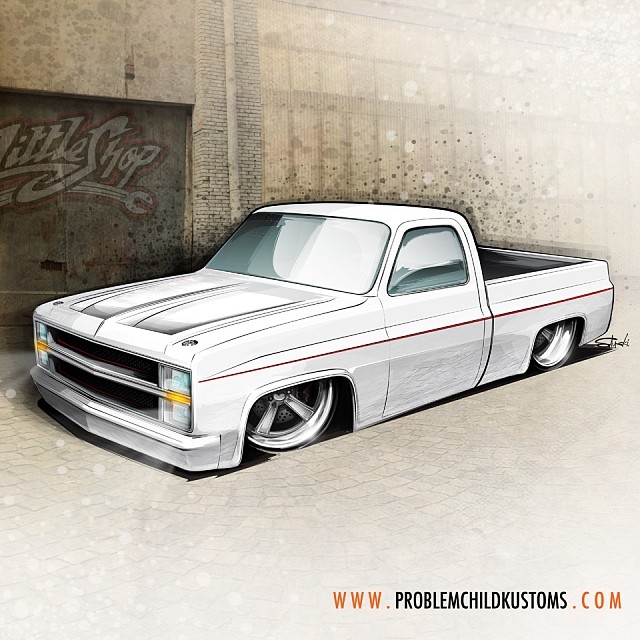 Detail Square Body Chevy Truck Clipart Nomer 37