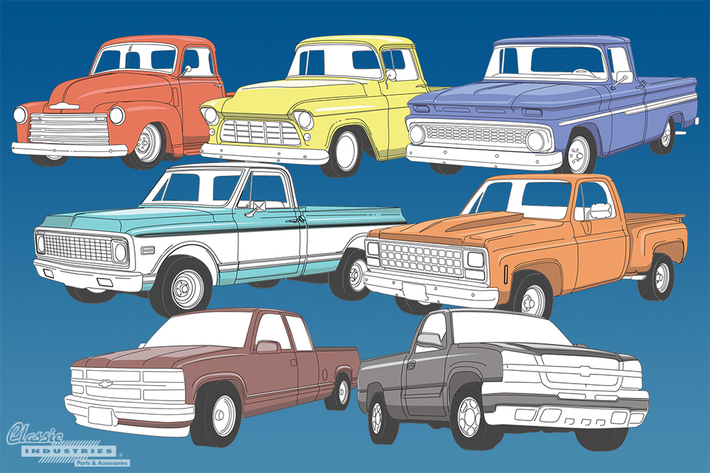 Detail Square Body Chevy Truck Clipart Nomer 40