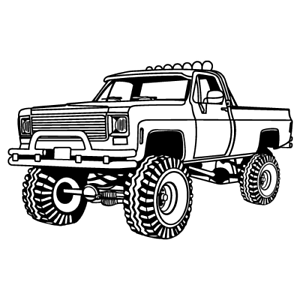 Detail Square Body Chevy Truck Clipart Nomer 9