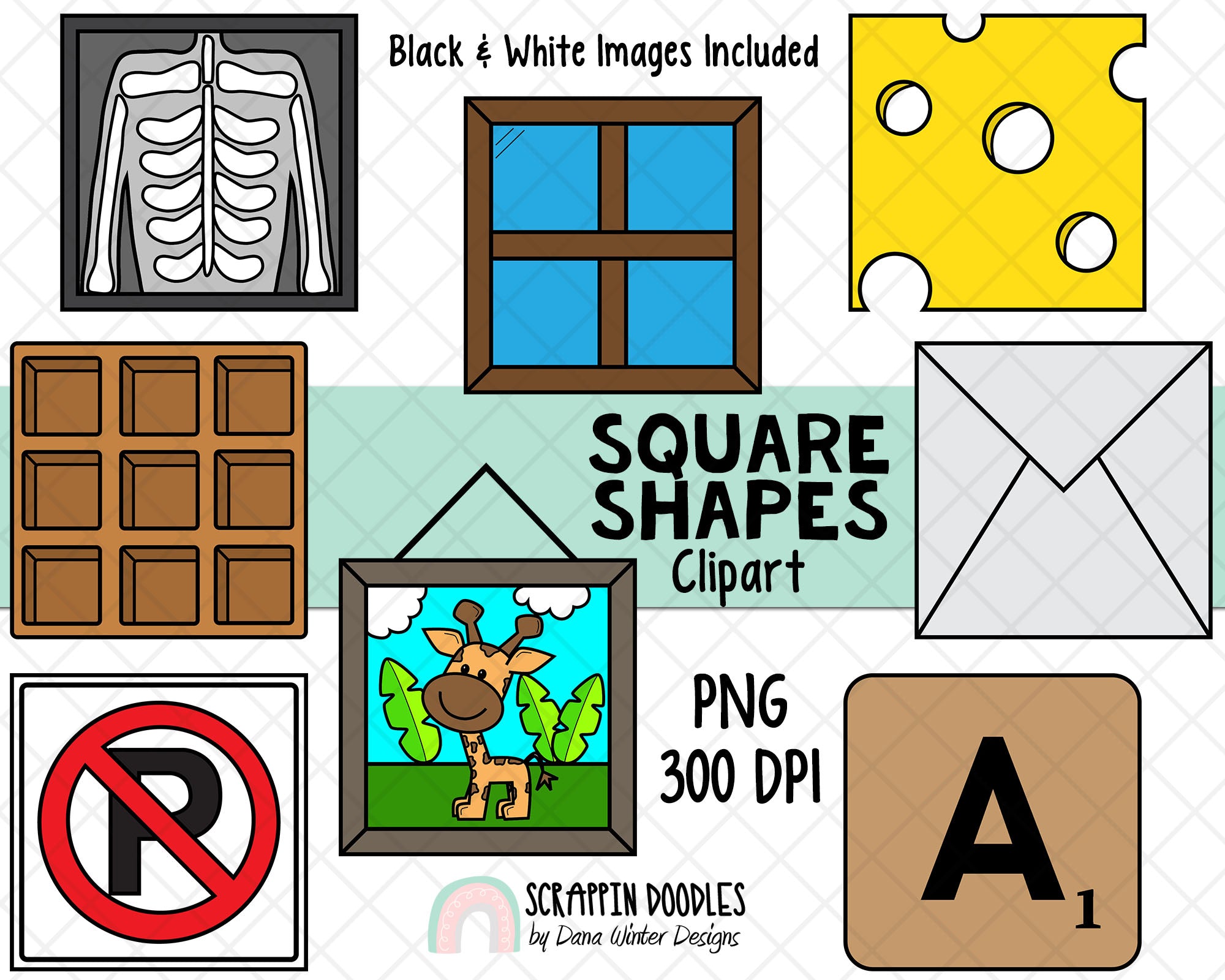 Detail Square Images Clip Art Nomer 10