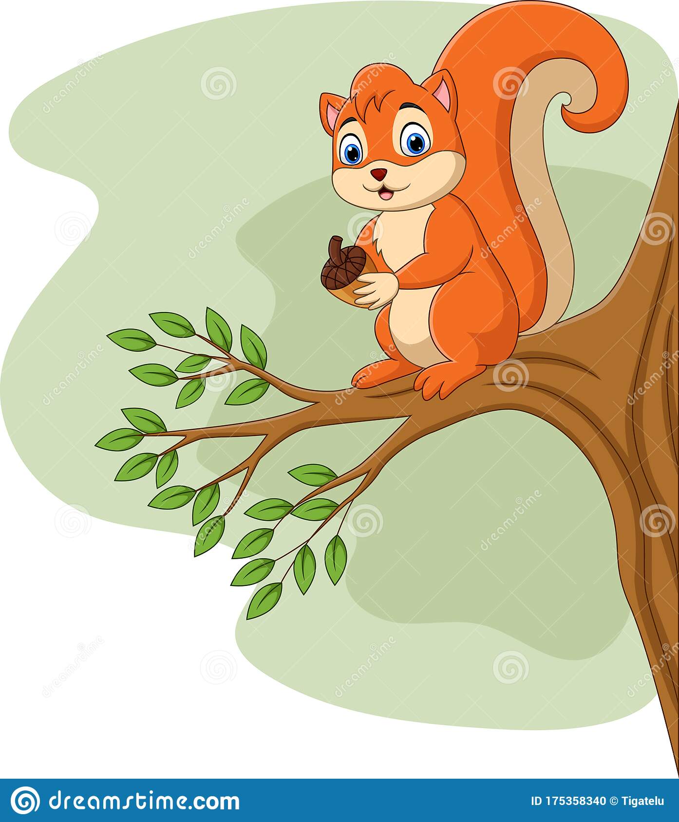 Detail Squirrel In Tree Clipart Nomer 12